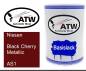 Preview: Nissan, Black Cherry Metallic, AS1: 500ml Lackdose, von ATW Autoteile West.